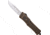 CobraTec Knives CTK-1 Medium OTF Automatic Folding Knife, 3in, D2 Steel, Drop Not Serrated, Cerakote Bronze Distressed, MBDCTK1MDNS