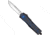 CobraTec Knives Medium FS-3 Fractured Automatic Folding Knife, 3in, D2, Drop Point, Aluminum Black/Blue Handle, MFRTBLKBLUDNS