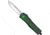 CobraTec Knives Medium FS-3 Fractured Automatic Folding Knife, 3in, D2, Drop Point, Aluminum Black/Green Handle, MRFTBLKGRNDNS
