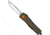 CobraTec Knives Medium FS-3 Fractured Automatic Folding Knife, 3in, D2, Drop Point, Aluminum Black/Orange Handle, MFRTBLKORGDNS