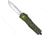 CobraTec Knives Medium FS-3 Fractured Automatic Folding Knife, 3in, D2, Drop Point, Aluminum Black/Yellow Handle, MFRTBLKYELDNS