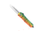CobraTec Knives FS-3 Medium OTF Automatic Folding Knives, 3in, D2 Steel, Drop Serrated Blade, Cerakote/Lure Green Handle, MFLGNFS-3DS