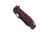 CobraTec Knives Nighthawk Folding Knife, 3.62 in, D2, G-10, Black/Red, CTNHK