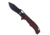 Cobratec Knives Cobratec Nighthawk Folder 3.62 Black D2 Blade/red G-10