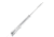 CobraTec Knives Cyclone Hidden Release OTF Automatic Folding Knife, 3in, Plain Satin D2 Steel, Drop Point Blade, 4 in Aluminum, White Handle, CTCLNHRSIL