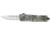 CobraTec Knives CTK-1 American Flag Medium 3&quot; OTF Drop Point Plain D2 Steel Blade, 5&quot; Woodland Camo Aluminum Alloy Handle, MWDCTK1MDNS