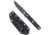 CobraTec Knives CTOWBLKDNS Outdoor Warrior 4.50 Fixed Drop Point Plain Stonewas