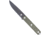 CobraTec Knives CTOWODGDNS Outdoor Warrior 4.50 Fixed Drop Point Plain Stonewas