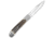 CobraTec Knives Trapper Hidden Release Automatic Folding Knife, 3.12 in, Satin D2 Steel, Drop Point Plain Blade, Stag, Stag Handle, CTTHRSTG