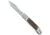 CobraTec Knives Trapper Hidden Release Automatic Folding Knife, 3.12 in, Satin D2 Steel, Drop Point Plain Blade, Stag, Stag Handle, CTTHRSTG