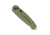 CobraTec Knives Diablo Side Button Auto Folding Knive, 3.5in, D2 Stonewash Steel, Drop Blade, Od Green, ODGDIABLOAUTO
