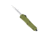 CobraTec Knives FS-3 Large OTF Automatic Folding Knife, 3.5in, D2 Steel, Drop Non-Serrated Blade, Od Green Handle, LODFS-3DNS