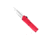 CobraTec Knives Lightweight OTF Automatic Folding Knives, 3.25in, D2 Steel, Drop Serrated, Red Handle, RDCTLWDS