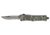 CobraTec Knives CTK-1 Medium OTF Automatic Folding Knife, 3in, D2 Steel, Drop Serrated, Aluminum Alloy Army Digi Camo, MADCCTK1MDS
