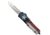 CobraTec Knives FS-3 Medium OTF Automatic Folding Knives, 3in, D2 Steel, Tanto Non-Serrated Blade, Cerakote/Tx Flag Handle, MCTXFS-3TNS