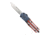 CobraTec Knives FS-3 Medium OTF Automatic Folding Knives, 3in, D2 Steel, Drop Non-Serrated Blade, Cerakote/Usa Flag Handle, MCUSAFS-3DNS