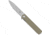 CobraTec Knives Medium Cayden Folding Knives, 3.25in, D2, Stonewashed Plain Drop Point Blade, Tan G10 Handle, MCTCAYDENTANDNS