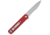 CobraTec Knives Medium Cayden Folding Knives, 3.25in, D2, Stonewashed Serrated Drop Point, Red G10 Handle, MCTCAYDENRDDS