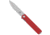 CobraTec Knives Medium Cayden Folding Knives, 3.25in, D2, Stonewashed Serrated Drop Point, Red G10 Handle, MCTCAYDENRDDS