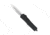 CobraTec Knives FS-3 Medium OTF Automatic Folding Knives, 3in, D2 Steel, Dagger 1 Side Serrated Blade, Black Handle, MBFS-3DAG1SS