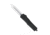CobraTec Knives FS-3 Medium OTF Automatic Folding Knives, 3in, D2 Steel, Dagger Non-Serrated Blade, Black Handle, MBFS-3DAGNS