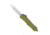 CobraTec Knives FS-3 Medium OTF Automatic Folding Knives, 3in, D2 Steel, Dagger Non-Serrated Blade, Od Green Handle, MODFS-3DAGNS