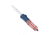 CobraTec Knives FS-3 Medium OTF Automatic Folding Knives, 3in, D2 Steel, Drop Non-Serrated Blade, Ems Handle, MEMSFS-3DNS