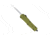 CobraTec Knives FS-3 Medium OTF Automatic Folding Knives, 3in, D2 Steel, Drop Non-Serrated Blade, Od Green Handle, MODFS-3DNS