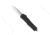 CobraTec Knives FS-3 Medium OTF Automatic Folding Knives, 3in, D2 Steel, Drop Serrated Blade, Black Handle, MBFS-3DS