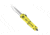 CobraTec Knives FS-3 Medium OTF Automatic Folding Knives, 3in, D2 Steel, Drop Serrated Blade, Cerakote/Don'T Tread On Me Handle, MDTOMFS-3DS