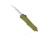 CobraTec Knives FS-3 Medium OTF Automatic Folding Knives, 3in, D2 Steel, Tanto Non-Serrated Blade, Od Green Handle, MODFS-3TNS