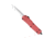 CobraTec Knives FS-3 Medium OTF Automatic Folding Knives, 3in, D2 Steel, Tanto Non-Serrated Blade, Red Handle, MRFS-3TNS