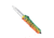 CobraTec Knives FS-3 Medium OTF Automatic Folding Knives, 3in, D2 Steel, Tanto Serrated Blade, Cerakote/Lure Green Handle, MFLGNFS-3TS