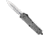 CobraTec Knives FS-3 Medium OTF Automatic Folding Knives, 3in, D2 Steel, Dagger 1 Sided Serrated Blade, Stonewash Aluminum Handle, MSWFS3DAG1SS
