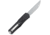 Open Box, Dealer Demo, CobraTec Knives Medium FS-X Gen II OTF Automatic Folding Knife, 3in, Stonewashed D2 Steel, Drop Point, Non-Serrated Blade, Aircraft Aluminum, Black Handle, MBLKFS-XGEN2DNS-DMO