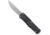 Open Box, Dealer Demo, CobraTec Knives Medium FS-X Gen II OTF Automatic Folding Knife, 3in, Stonewashed D2 Steel, Drop Point, Non-Serrated Blade, Aircraft Aluminum, Black Handle, MBLKFS-XGEN2DNS-DMO
