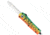 CobraTec Knives FS-3 Medium OTF Automatic Folding Knives, 3in, D2 Steel, Drop Non-Serrated Blade, Cerakote/Lure Green Handle, MFLGNFS-3DNS