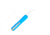 CobraTec Knives Raptor OTF Knife, 3.13in, D2 Steel, Drop Non-Serrated, Blue, CTRPTBLUDNS