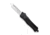 CobraTec Knives CTK-1 Small OTF Automatic Folding Knife, 2.75in, D2 Steel, Tanto Non-Serrated Blade, Black, SBCTK-1STNS
