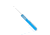 CobraTec Knives Small Enforcer OTF Knife, 2.25in, M390 Drop Non-Serrated, Blue, SCTEBLUM390DNS