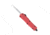 CobraTec Knives FS-3 Small OTF Automatic Folding Knife, 2.75in, D2 Steel, Drop Non-Serrated Blade, Red Handle, SRFS-3DNS