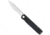 CobraTec Medium Cayden Drop Assisted Opening Folding Knife, Serrated Blade, Black, 1410100
