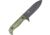 CobraTec Knives PSK Fixed Blade Knife, 4.5 in, 14C28N Black Stonewasheded Blade, Spear Point Blade, Micarta, OD Green Dark Stonewashed Handle, CTPSKODGMCADSW, 1410079