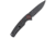 CobraTec Knives Samson Folding Knife, 3.25 in, D2 Steel, Clip Point, Micarta, Black Handle, CTSAMSONBLK, 1410160