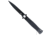 CobraTec Knives Stiletto Button Lock Folding Knife, 4 in, VG10 Steel, Spear Point Blade, G-10, Black Handle, CTSTLBLG1OBLKBLK