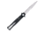 CobraTec Stiletto Button Lock Assisted Opening Folding Knife, Black/Satin, G10 Handle, 1410170