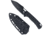 CobraTec Wolverine Fixed Blade Knife, Black, 1410090