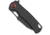 CobraTec Knives Wolverine Liner Lock Serrated Folding Knife, 3.125 in, D2 Steel, Drop Point Blade, G-10, Black Handle, CTWOLVERINEBLKDS