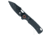 CobraTec Wolverine Push Button Automatic Folding Knife, Black, 1410245