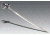 Cold Steel 1852 Prussian 33in. Blade Saber, Left Hand 191967